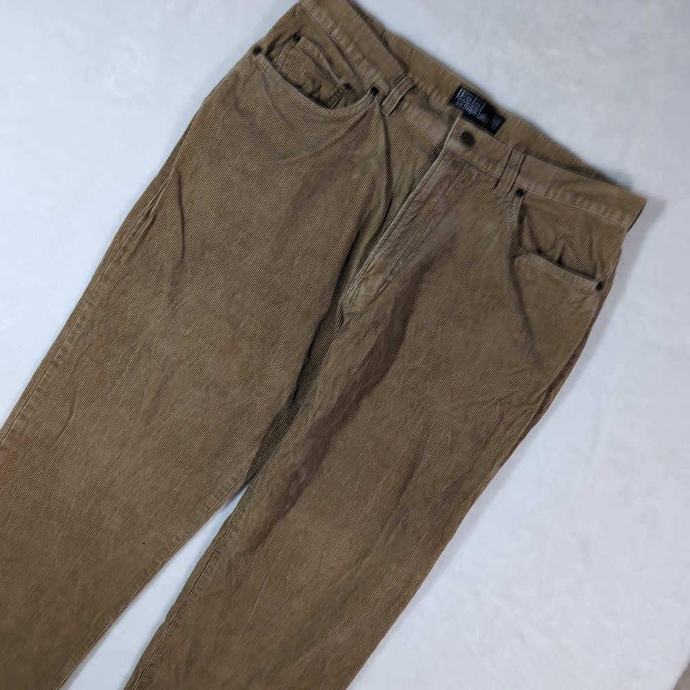 Vintage Polo Ralph Lauren Corduroy Pants Mens 36x30 Tan Brown Preppy Academia